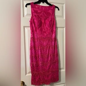 Sue Wong Sleeveless Dress in Fuschia Size 4
